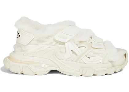 Balenciaga Track Sandal Fake Fur Beige (Women's) - sneakers view 2