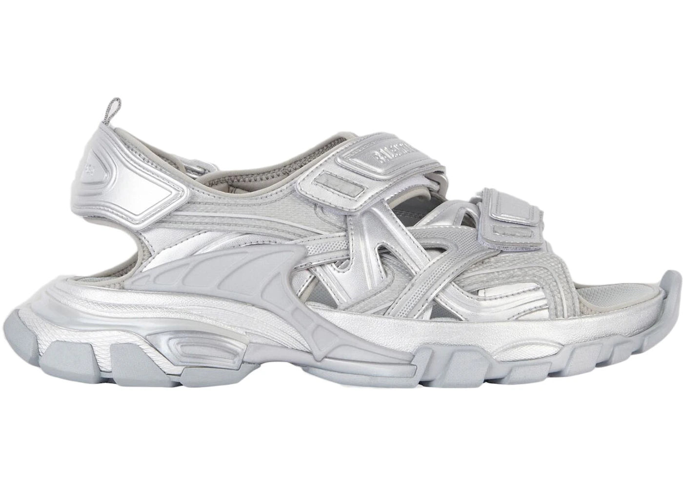 Balenciaga Track Sandal Silver - vue 360