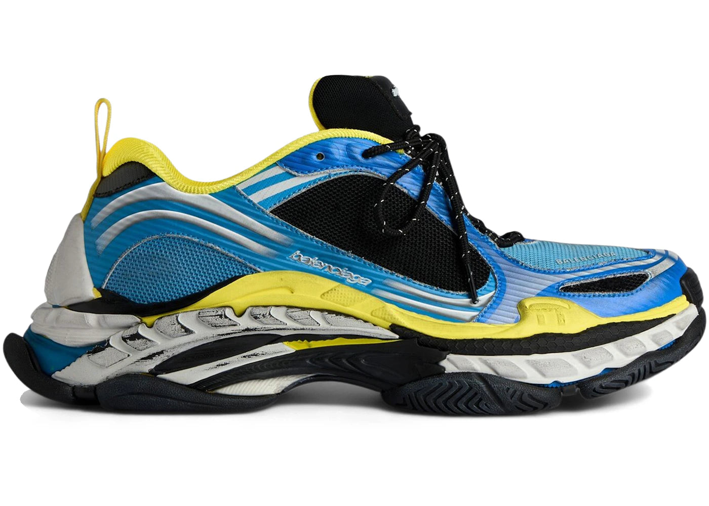Balenciaga Triple S.2 Blue White Yellow - vue 360