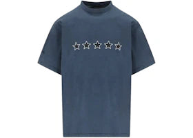 Balenciaga Twisted Crewneck T-shirt Washed Navy