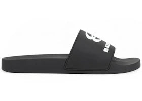 Balenciaga Unity Sports Icon Pool Slide Black White - vue 360