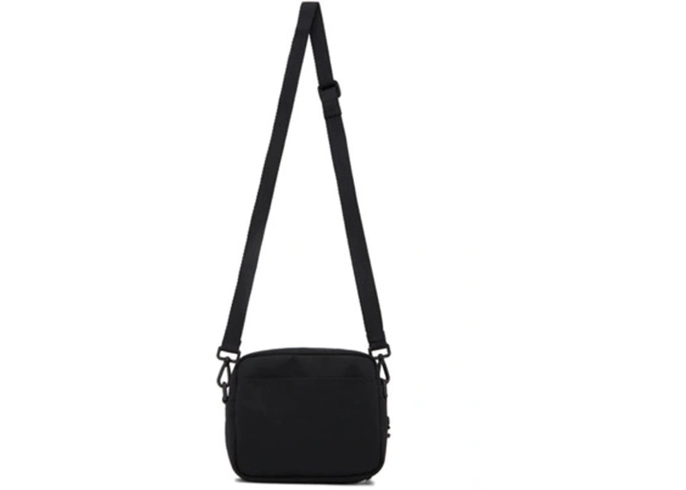 Balenciaga Wheel Logo Embroidered Camera Bag Black - vue secondaire B