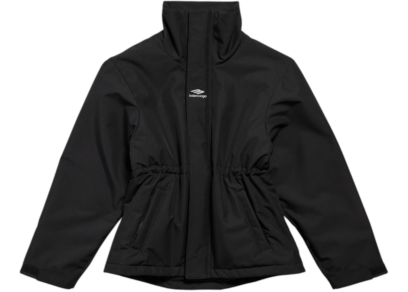 Balenciaga Women's 3B Sports Icon Ski High Collar Parka Black - vue secondaire A