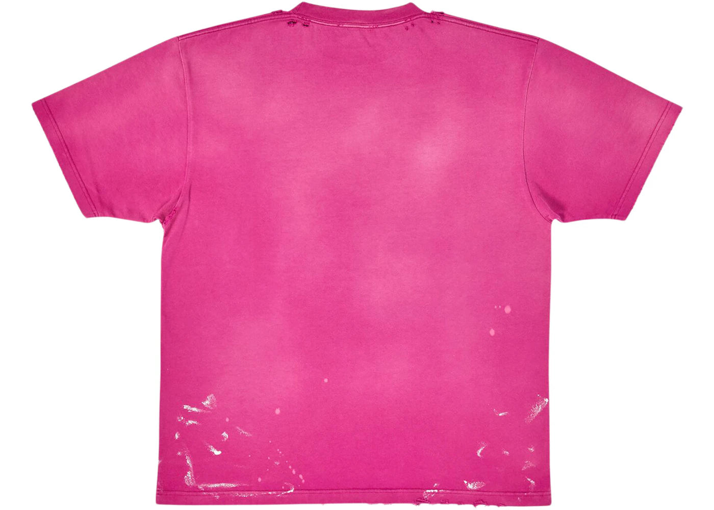 Balenciaga Women's 90/10 Large Fit Vintage T-Shirt Dark Pink - vue secondaire B