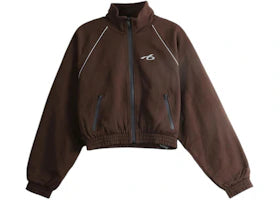 Balenciaga Women's Athl. Jersey Tracksuit Jacket Moka