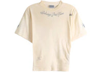 Balenciaga Womens Classic Ink Short Sleeve Top Ivory