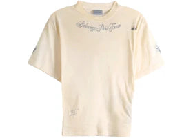 Balenciaga Womens Classic Ink Short Sleeve Top Ivory