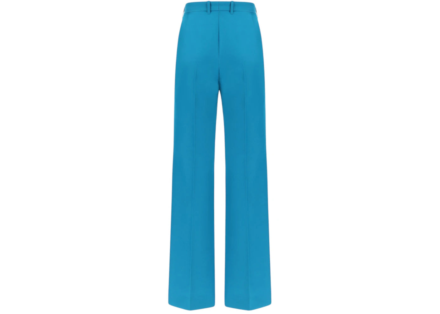 Balenciaga Women's High-Waist Tailored Flared Pants Blue - vue secondaire B