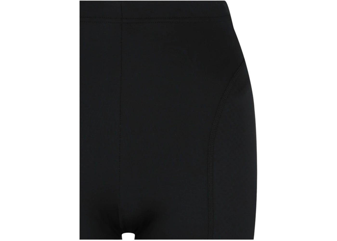 Balenciaga Women's Logo Print Athletic Cycling Shorts Black/White - vue secondaire B