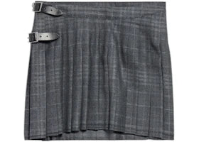 Balenciaga Women's Pleated Mini Skirt Grey - vue 360