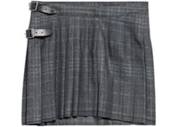 Balenciaga Women's Pleated Mini Skirt Grey