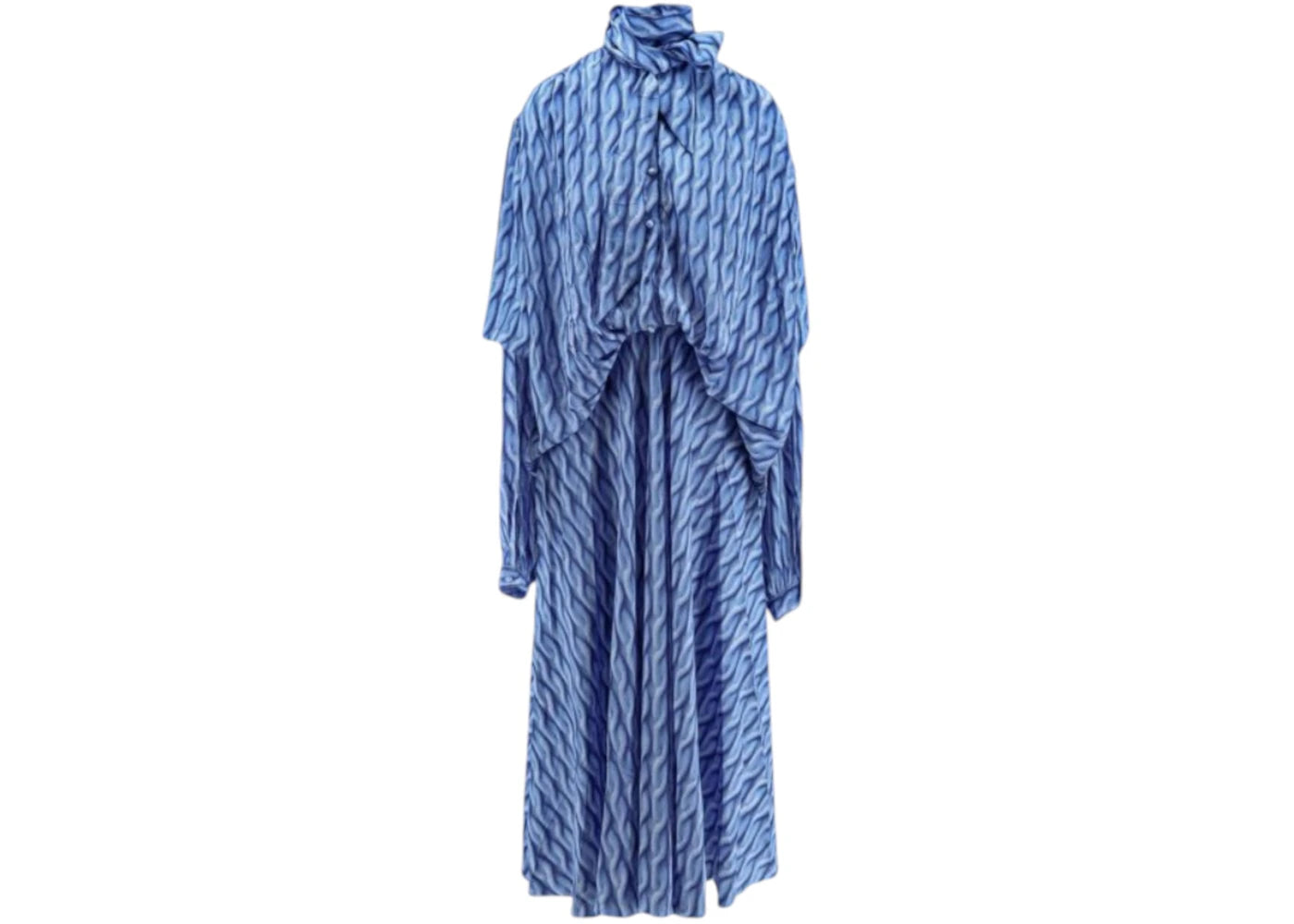 Balenciaga Women's Printed BM71NK3YRS128 Dress Blue - vue secondaire A