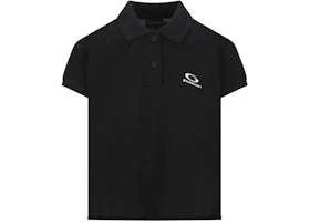 Balenciaga Women's S/S Polo T-shirt Black/White