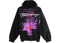 Balenciaga Women's Zip-Up Hoodie Black