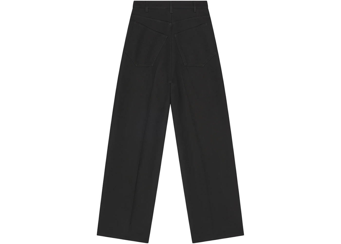 Balenciaga Wool Gabardine Baggy Tailored Pants Black - vue secondaire B
