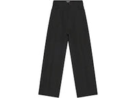 Balenciaga Wool Gabardine Baggy Tailored Pants Black