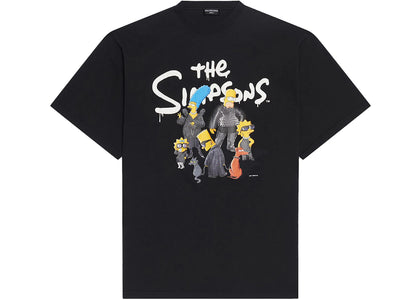 Balenciaga x The Simpsons Oversized T-Shirt Black - authentic Balenciaga apparel