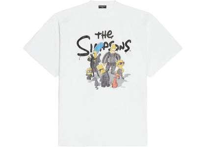 Balenciaga x The Simpsons Oversized T-Shirt White - apparel view 2