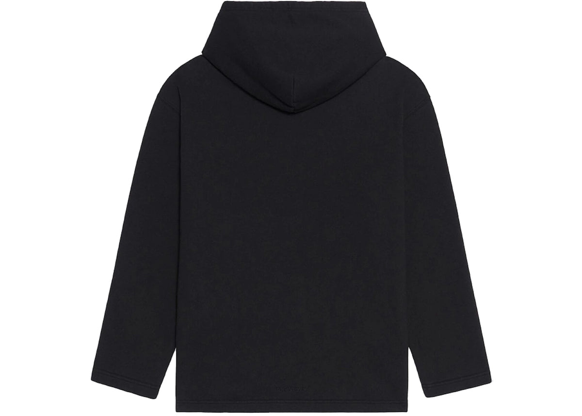 Balenciaga x The Simpsons Womens Cropped Hoodie Black - vue secondaire B