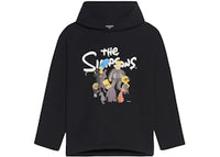 Balenciaga x The Simpsons Womens Cropped Hoodie Black