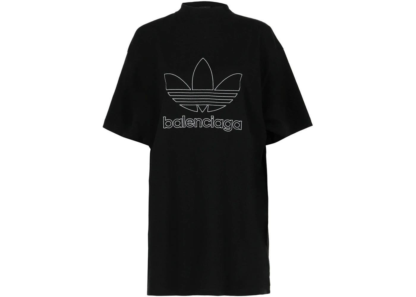 Balenciaga adidas x Balenciaga Oversized T-shirt Black White - vue secondaire A