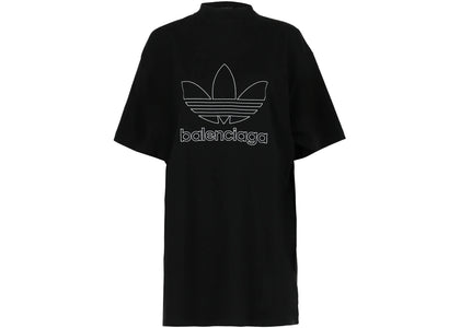 Balenciaga adidas x Balenciaga Oversized T-shirt Black White - apparel view 2