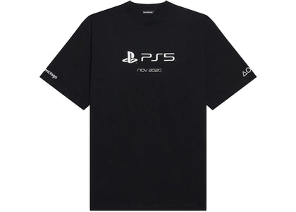 Balenciaga x PlayStation Boxy T-shirt Black - authentic Balenciaga apparel