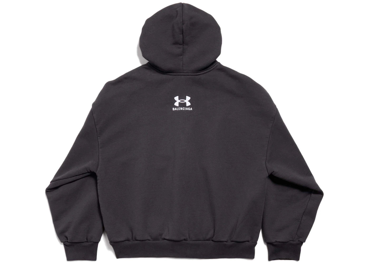 Balenciaga x Under Armour Zip-Up Hoodie Regular Fit Black/White - vue secondaire B