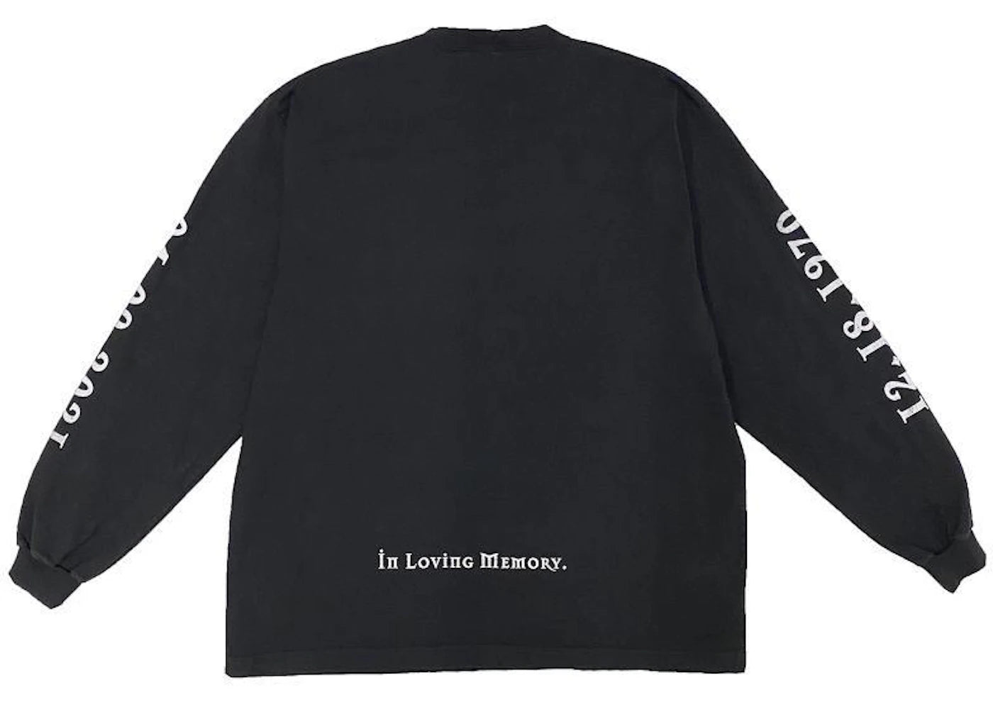 Balenciaga x Yeezy DMX, A Tribute Langarmshirt, verwaschenes Schwarz - vue secondaire A