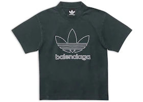 Balenciaga x adidas Kids T-Shirt Green - vue 360