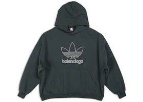 Balenciaga x adidas Large Fit Hoodie Green - vue 360
