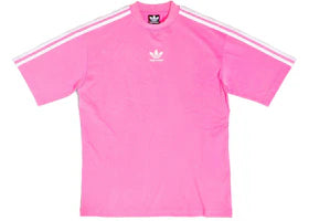 Balenciaga x adidas Medium Fit T-Shirt Neon Pink - vue 360