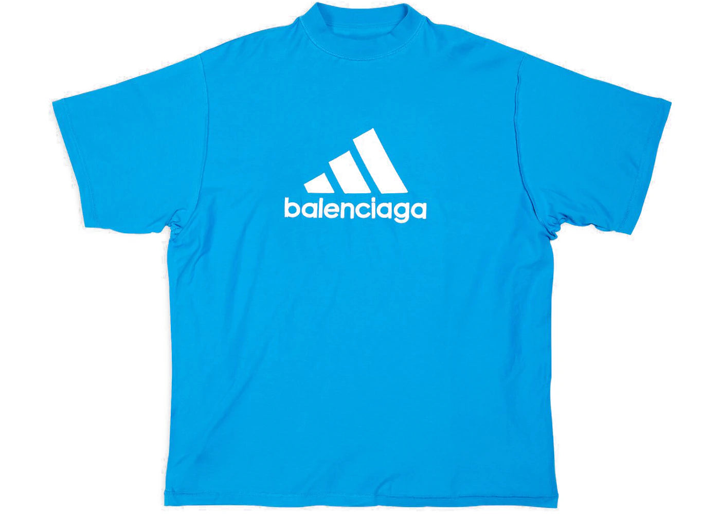 Balenciaga x adidas Oversized T-Shirt Blue - vue secondaire A