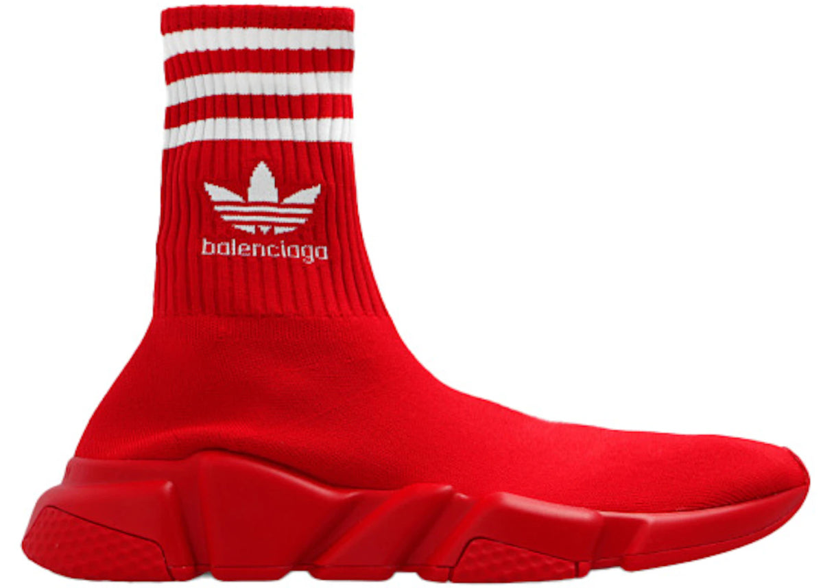 Balenciaga x adidas Speed Trainer Red White (Women's) - vue secondaire A
