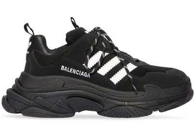 Balenciaga x adidas Triple S Black White (Women's)