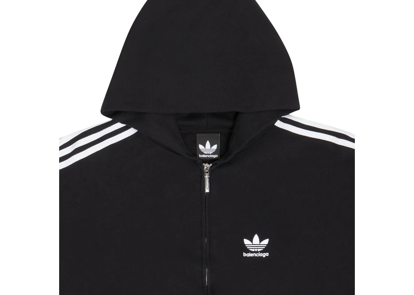 Balenciaga x adidas Zip-Up Hoodie Small Fit Black - vue secondaire B