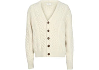 Bally Cable Knit Cardigan Bone