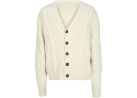 Bally Cable Knit Cardigan Bone