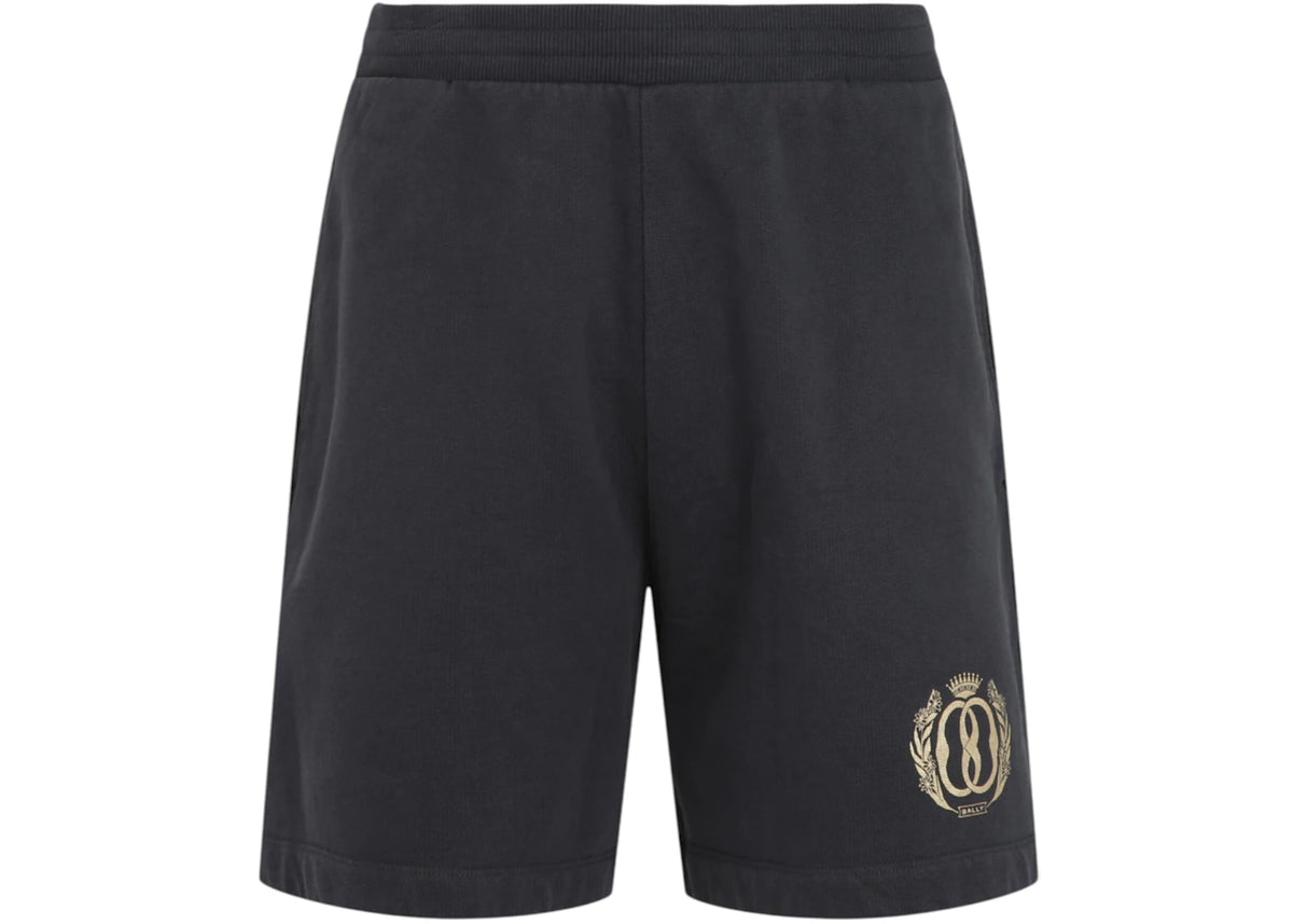 Bally Graphic Print Sweatpant Shorts Midnight - vue 360