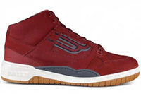 Bally King High Top Sneaker Burgundy Grey Gum