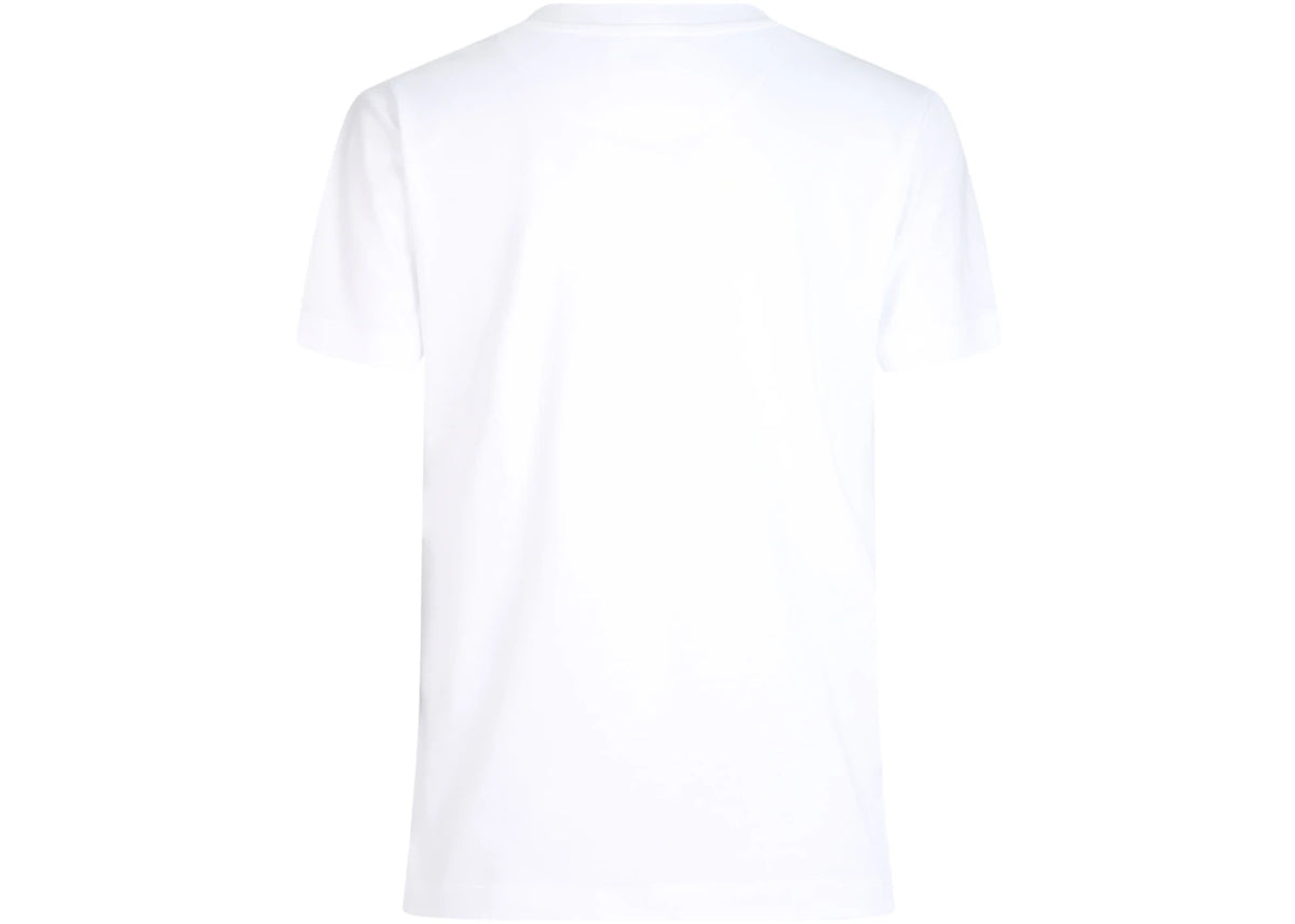 Bally Logo Print Crew Neck T-shirt White - vue secondaire B