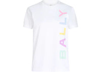 Bally Logo Print Crew Neck T-shirt White