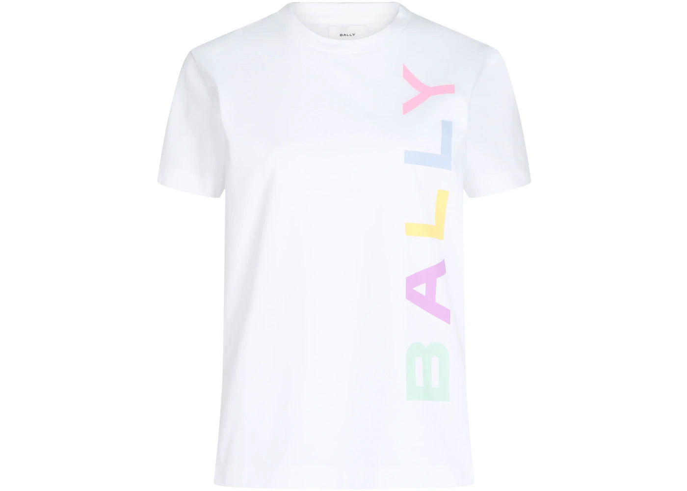 Bally Logo Print Crew Neck T-shirt White - vue secondaire A