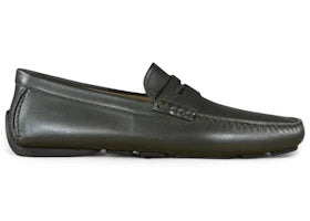 Bally Warno Fango Leather Drivers Fango