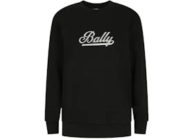 Bally Women's Script Logo Crewneck Sweatshirt Black