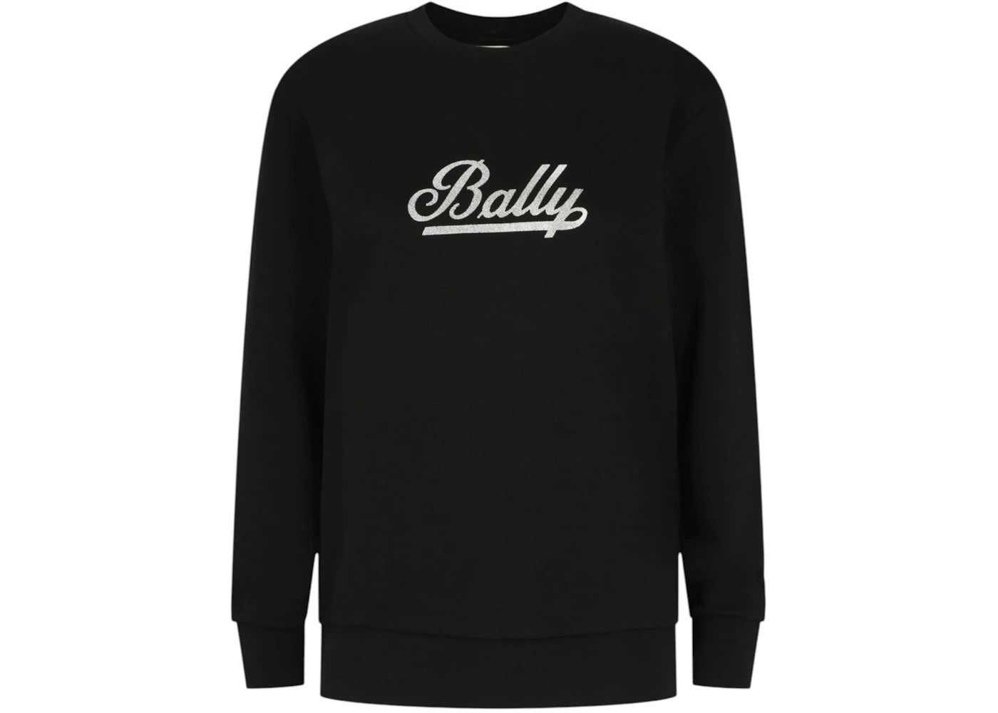 Bally Women's Script Logo Crewneck Sweatshirt Black - vue secondaire A