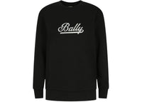 Bally Women's Script Logo Crewneck Sweatshirt Black