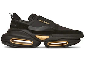 Balmain B-Bold Low-Top Black Gold - vue 360