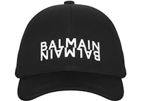 Balmain Double Logo Hat Black