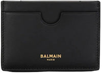 Balmain Leather Card Holder Black